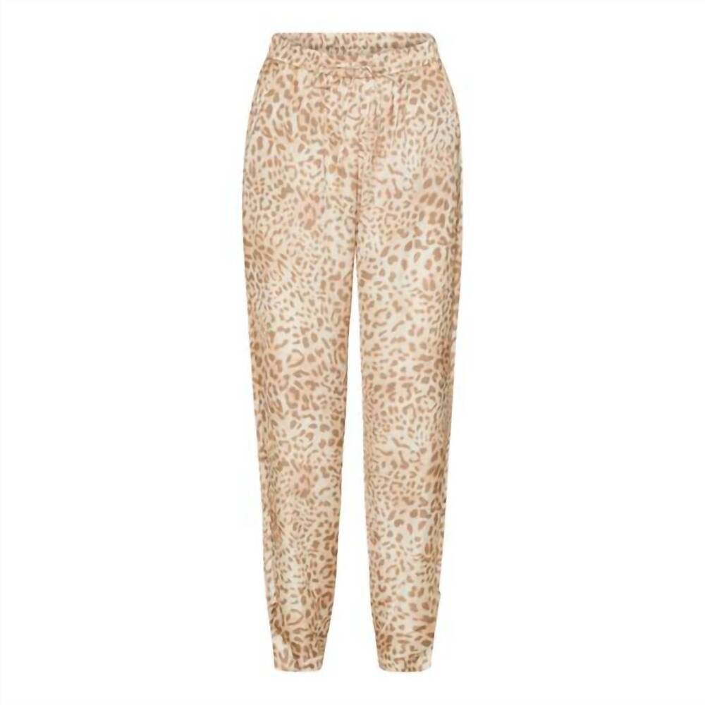 NEW KARMAMIA women's cora pants in blush leo